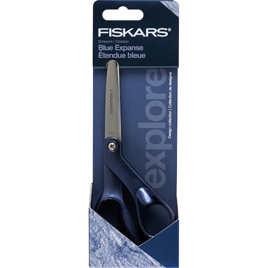 Fiskars® Explore 8" Blue Expanse Metallic Scissors